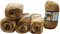 5 x 100 g Ilkadim Export Angora Active Strickwolle mehrfarbig mit Farbverlauf, 500 Gramm Strickgarn mit 25% Mohair Wolle-Anteil (braun beige ocker 843)