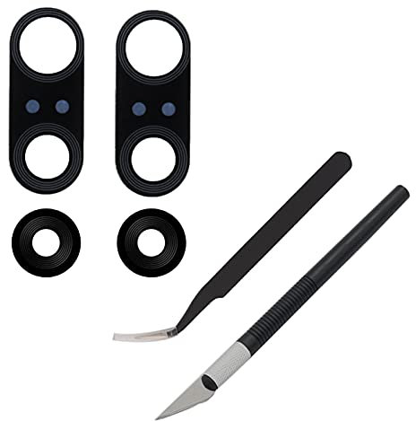 Cemobile 2er-Pack hintere Kamera Objektiv Glas kompatibel mit Huawei P20 Pro 6.1 Zoll mit Klebeaufkleber, antistatische Pinzette, Pr盲zisionsmesser--Set