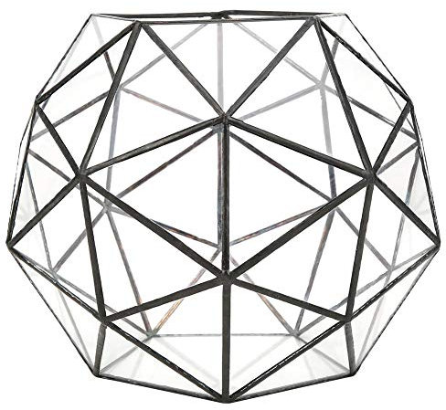 Ymiko Terrarium Géométrique Conteneur en Verre Planteur en Verre Pot De Plante Bureau Windowsill Décor