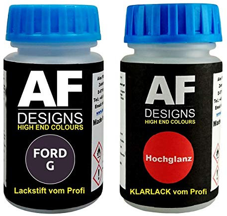 Pennarello a vernice per Ford G Belladoona + vernice trasparente da 50 ml ciascuno.