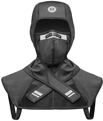 ROCKBROS Sturmhaube Winter Warm Balaclava Multifunktional Kopfbedeckung Winddicht Reflektierend Halswärmer für Skifahren Motorradfahren Radfahren M/L