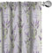 ABAKUHAUS Lavendel Vorhänge, Gardinen, Streifen und Blumen, Fensterbehandlungen für Wohnzimmer Schlafzimmer Dekor, 2 Stück 75 cm b x 225 cm h, Lila