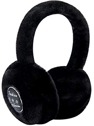 CHAW Casque sans Fil Bluetooth avec Cache-Oreilles en Peluche Casque Antibruit Moelleux pour Lhiver