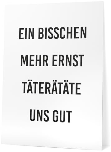 Papierschmiede® Bilder Home XXL Kunstdruck A1 (59,4x84,1 cm) Spruch Poster Zuhause Schrift Bild Wanddeko in schwarz weiß, Sprüche für Wohnzimmer Büro Küche, Täterätäte