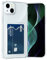 AKABEILA Case for iPhone 14 Plus Clear Slim Phone Case Soft TPU Wallet Case Bag Cover with Card Slot Holder Shockproof 6.7