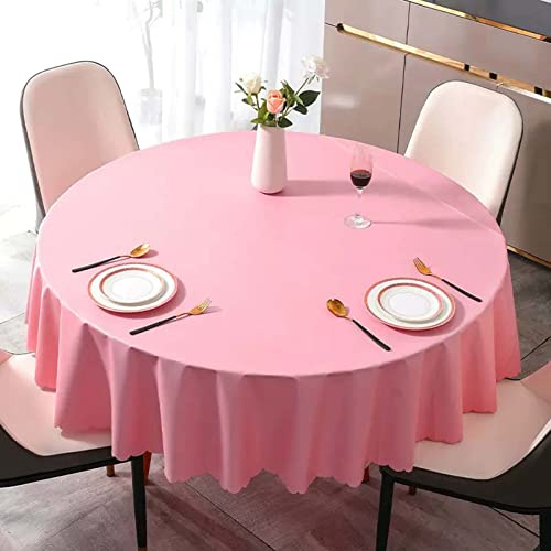 Tischdecke, rund, wasserdicht, 180 cm, Wachstuch, schmutzabweisend, PVC, für Küchentisch, Picknick, Outdoor, Garten