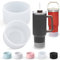 AIERSA Silicone Boot Sleeve for Stanley Quencher 40 oz, 30 oz Tumbler & IceFlow 20oz, 30oz, Protective Water Bottle Bottom Cover, Clear