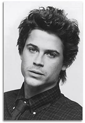 VAIKANHAI Schauspieler Star Rob Lowe Poster Bild Druck Leinwand Gemälde Schlafzimmer Ästhetik 20 x 30 cm Unframe Stil