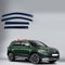REDOVO 4 Stück Auto Windabweiser Deflektor für Skoda Karoq MK1-NU7 2018-2023 Autofenster Regenschutz Deflektoren Dekoration AutoZubehöR