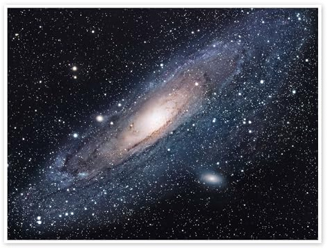 Posterlounge Die Andromeda-Galaxie Poster | 90 x 70 cm von Robert Gendler Blau Wandbilder Wanddeko