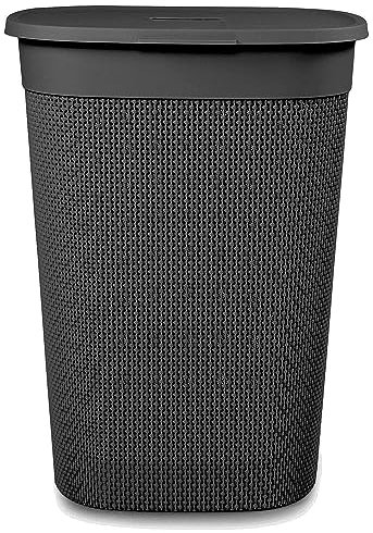 Ondis24 Wäschebox Wäschekorb Filo 55 Liter (dunkelgrau)