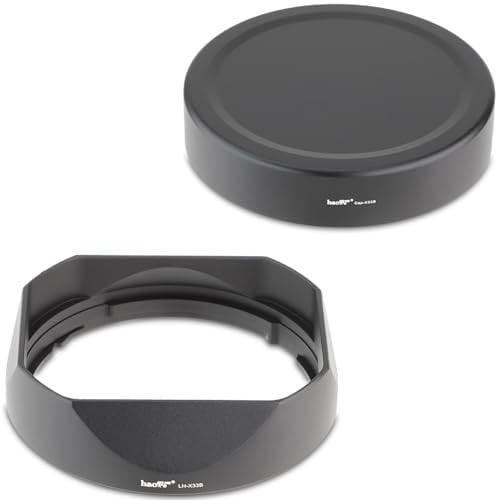 Haoge Gegenlichtblende aus Metall für Fujinon XF23 mm F1.4 R LM WR XF 16-50mm F2.8-4.8 R LM WR Fuji XF 33mm F1.4 R LM WR Objektiv