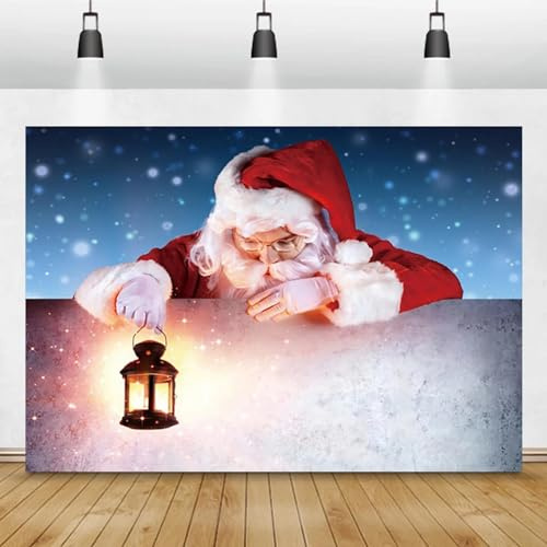 Frohe Weihnachten Weihnachtsmann Geschenk Tasche Banner Fotografie Jahr Feier Party Raum Dekorationen Stoff Hintergrund Traumhaft 300x200CM