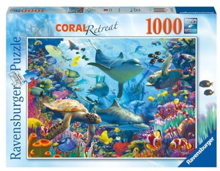 Ravensburger Coral Reef Retreat 1000 Piece Jigsaw Puzzles for Kids Age 12+
