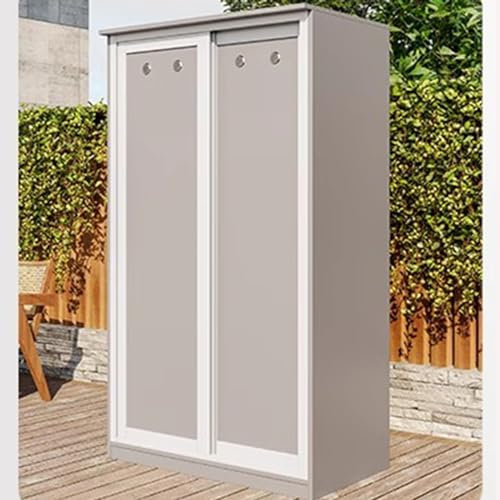 Garden Storage Cupboard Balcony Storage Cabinet Garden Yard Outdoor Cleaning and Storage Tool Cabinet Garden Storage Unit