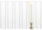 NUPTIO Hurricane Candle Holder for Wedding: 12''/30cm x 2.5''/6.5cm Ribbed Glass Shade for Candlestick - 6 Bulk Decorative Bottomless Cylinder Taper Candle Cover for Outdoor Table Centerpiece