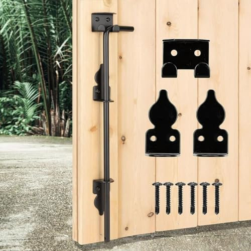 30,5 cm Rohrbolzen, robuste Fallstange für Tor, Stahltorriegel für Holzzaun, Metalltore, Türen, Stopper für Torboden, Metallzaun-Tor