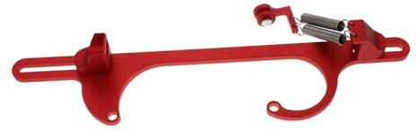 TOPPERFUN Gaszug Ansaugkrümmer Halterung Autozubehör Halterung Des Einlasskanalhebels Motorreparaturstange Hebelstange Des Einlasskanals Ansaugkrümmerträger Aluminiumlegierung Rot