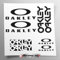 Stickersland® Aufkleber-Set kompatibel mit Rahmen MTB Mountainbike und Helm | Aufkleber-Aufkleber mit Logos | Stickersland® – Oakle (matt)