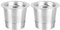 Dosettes de Café Réutilisables, 1/2 Pcs Capsules à Espresso en Acier Inoxydable, Tasses K Rechargeables pour Cafetière