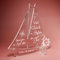 Dekolando Hochzeitsgeschenk personalisiertes Schiff aus Acryl - Hochzeit Geschenk Geschenke Braut Bräutigam Brautpaar Jahrestag Hochzeitstag Standesamt