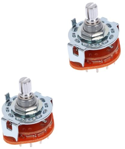 Veemoon 2stücke Guitar Rotary Selector Pole Position Schalter Gitarre Installieren Robust Und Langlebig Für Gitarrenzubehör Und Umbauten