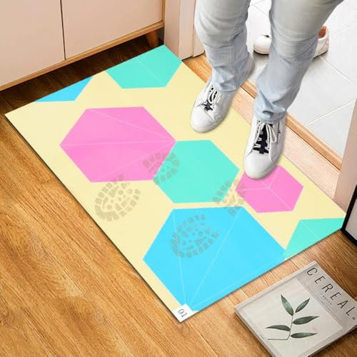 Xemnys Zerbino Antibatterico, Tappeto ingresso 60 Strati Strappabili, Decontaminante Adesivo, in PE, Non Necessita lavaggio, per interni, Cucina, Porta Anteriore, Posteriore, Animali(40 x 60cm)