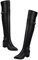 VANZACK 1 Paio stivali alla coscia Stivali invernali per le donne tacchi shoes for women zapatillas de mujer stivale lungo stivale con spesso Materiale suola: gomma Black