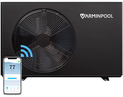 VARMINPOOL Intelligente Elektroheizung 40.000 BTU für Innen- und oberirdische Pools bis zu 13.000 Gallonen, Pool-Wärmepumpe mit Planungsfunktion und Steuerung per App
