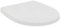 Ideal Standard - Universal WC-Sitz oval, Wrapover Design, mit Absenkautomatik, Antibakteriell, Abnehmbar, Urea, Weiß