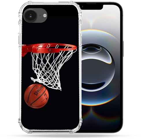 Cokitec Verstärkte Schutzhülle für iPhone 16e Sport Basketball Korb