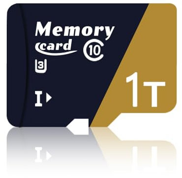 Hcnzdwe Carte TF 1024Go, Carte mémoire UHD 4K, V30, UHS-I, Classe 10, U3, V30, Vitesse de Lecture Jusqu’à 100 MB/S, Carte Micro pour Smartphones, caméras d’Action -ZG1024Go