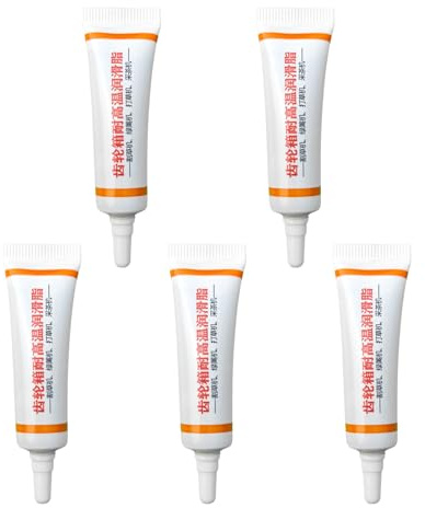 Tuxuseo Rasenmäher Schmierfett - 5er Pack Getriebefett | Gewindetülle Schmieröl Lang Anhaltende Gartenwerkzeug Zubehör Für Gärtner Und Hausgebrauch