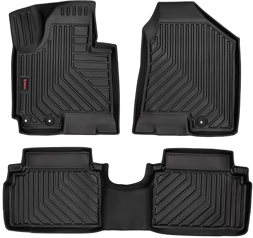 3D Gummi Fussmatten Auto - Automatten 3-teiliges Set - Allwetter Fußmatte Gummi - Antirutsch & Wasserfest Autoteppiche - passend für Hyundai iX35 (2010-2015) / Kia Sportage (SL) (2010-2015)