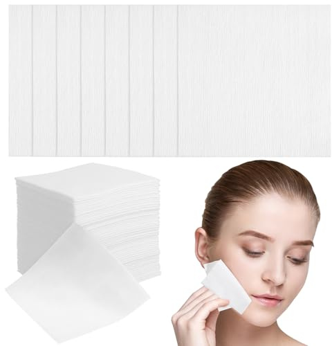 PAMINGONO 400 Stück Einweg Make Up Entferner Pads aus Atmungsaktivem Vliesstoff für Sanfte Gesichtsreinigung und Tiefenwirksame Reinigung bei Täglicher Anwendung
