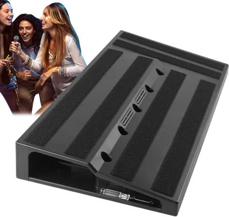 Bass-Pedalboard, Pedal Board mit integriertem Netzteil Effect Boards | Tragbares Pedalregal Leichtes Pedalboard für Gitarrist Bassistmusiker