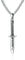 VNOX Men's Stainless Steel Dagger Knife Weapon Charm Pendant Necklace Punk Gothic Biker,Free Curb Chian (Silver)