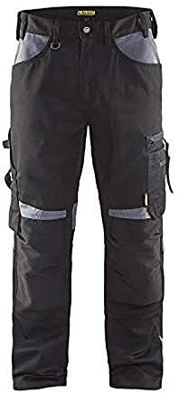 Blaklader 15561860 Hose ohne Nageltaschen, Stein/ Schwarz, Größe: C60