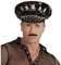 NET TOYS Vinyl Biker-Mütze mit Nieten | Schwarz-Silber | Ausgefallene Unisex-Verkleidung Fake-Ledermütze Rocker | EIN Blickfang für Mottoparty & Karneval