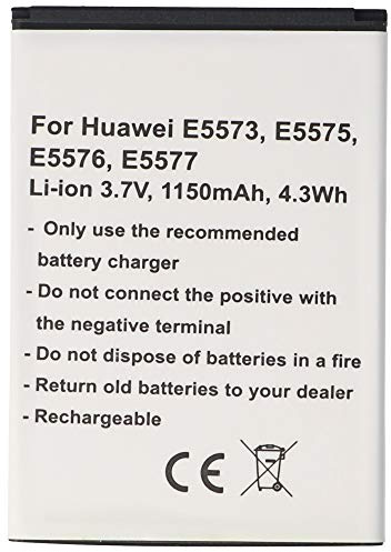 Akku kompatibel mit Huawei E5573, E5575, E5576, E5577, Li-Ion, 3,7V, 1150mAh, 4,3Wh - 1ICP4/45/62