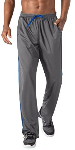 KEFITEVD Trainingshose Herren Loose Fit Jogger Hose Leicht Freizeithose Relax Hose Sportkleidung Stretchbund Sommerhose Lang Trainingsanzug Herren Grau XL