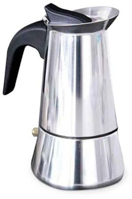 GSC Garsaco 2703009 Caffettiera induzione Inox 9 Tazze, Acciaio Inossidabile, Multicolore