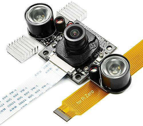 Arducam Day-Night Vision for Raspberry Pi Camera, Automatic IR-Cut Switching All-Day Image All-Model Support, IR LED for Low Light and Night Vision, M12 Lens Interchangeable, OV5647 5MP 1080P