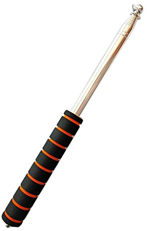 joyMerit Teleskop Fahnenmast Fahnenstange Flaggenstange Teleskopstange Mast - Orange, 2,5m