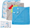 Simple Joys by Carter's Baby-Jungen 8-Piece Towel and Washcloth Winter-Zubehör-Set, Haifisch, Einheitsgröße