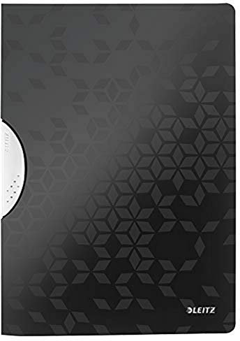Leitz WOW ColorClip Hefter für 30 Blatt, A4, Kunststoff, Schwarz, WOW, 41850095