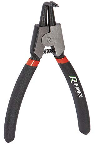 Ribimex PR2PCEC162SU Pince pour anneaux de sécurité extérieurs à becs pliés, rouge et noir