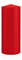 INNA-Glas Wachskerze Maeva, rot, 20cm, Ø 8cm, 119h - Made in Germany - Stumpenkerze - Windlicht Kerze