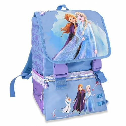 Frozen 2 - Mochila extensible 2020/2021, violeta, Zaino estensibile Frozen