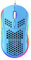 RGB Bienenwabe Leicht Gaming-Maus, 6 Programmierbare Tasten, 6 RGB-Hintergrundbeleuchtungsmodi und 6400 DPI Einstellbar, USB-Kabel, Plug & Play, Kompatibel mit Windows, Mac, Laptop, PS4, XBox Blau
